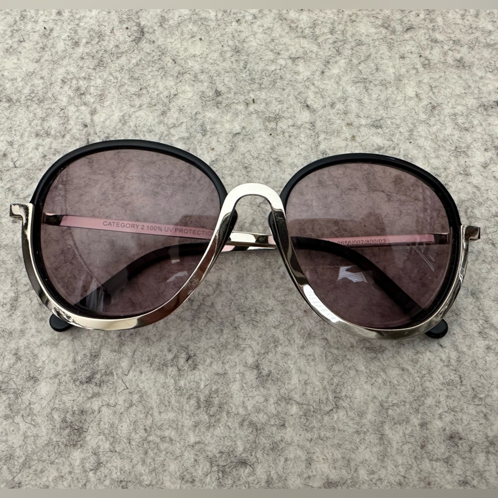 Black and Silver Sunglasses - Uterque